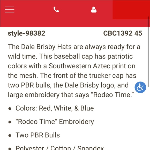 Dale Brisby Rodeo Time Flex Fit Trucker hat - Picture 4 of 4